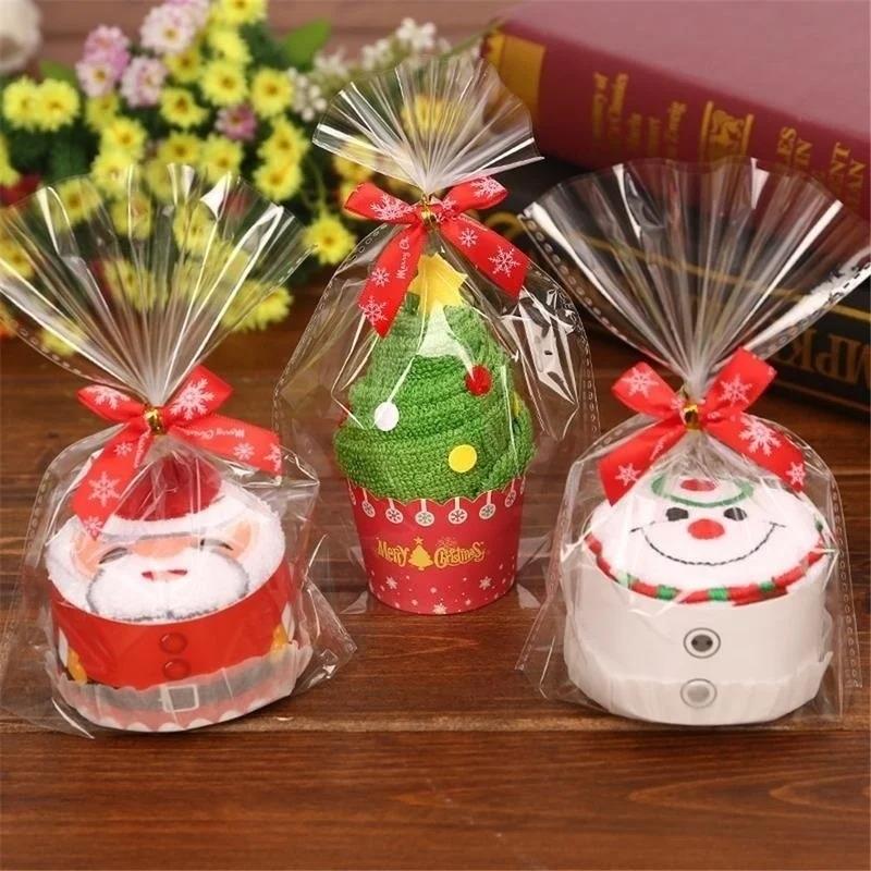 Embroidery Xmas Decorations - Toalhas de natal 30*30cm bonito bolo