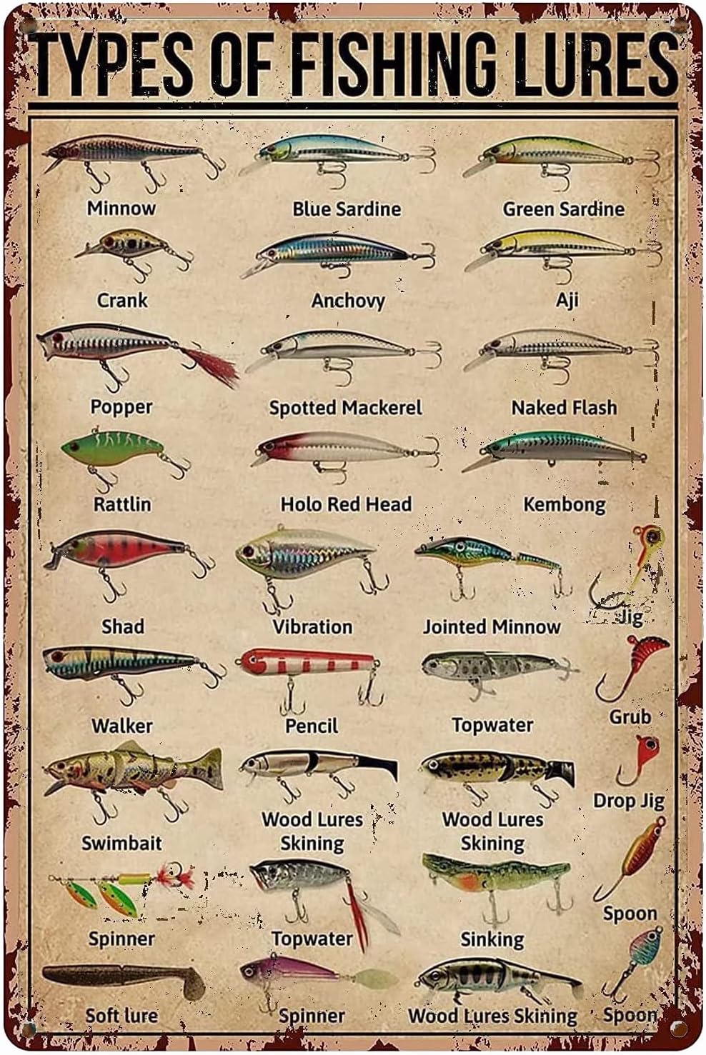 Embroidery Water - 1d, tipos de iscas de pesca