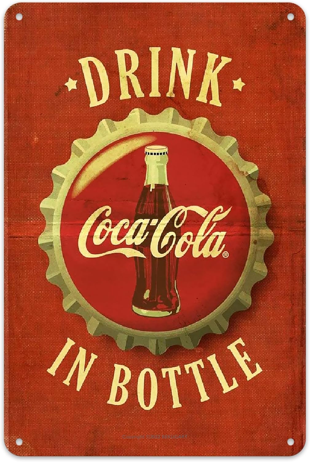 Embroidery Water - Arte de Parede Vintage Coca-Cola em