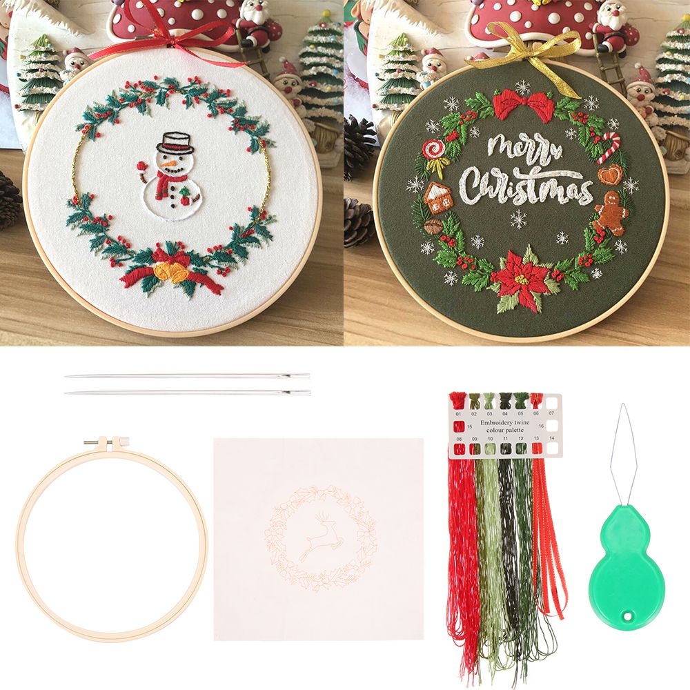 Embroidery Xmas Ornaments - Artes acessórios de costura agulha linha