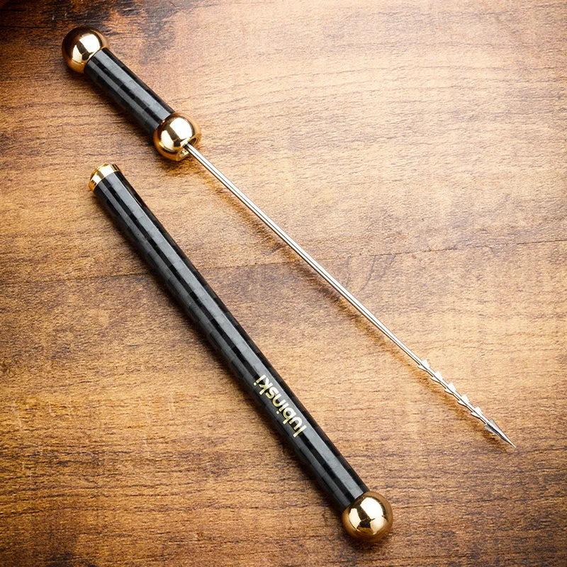Punch Needle Handle - Portable Cigar Draw Enhancer Tool, aço