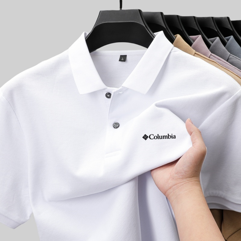 Embroidery Icon - Camisa Polo Masculina Clássica de Algodão