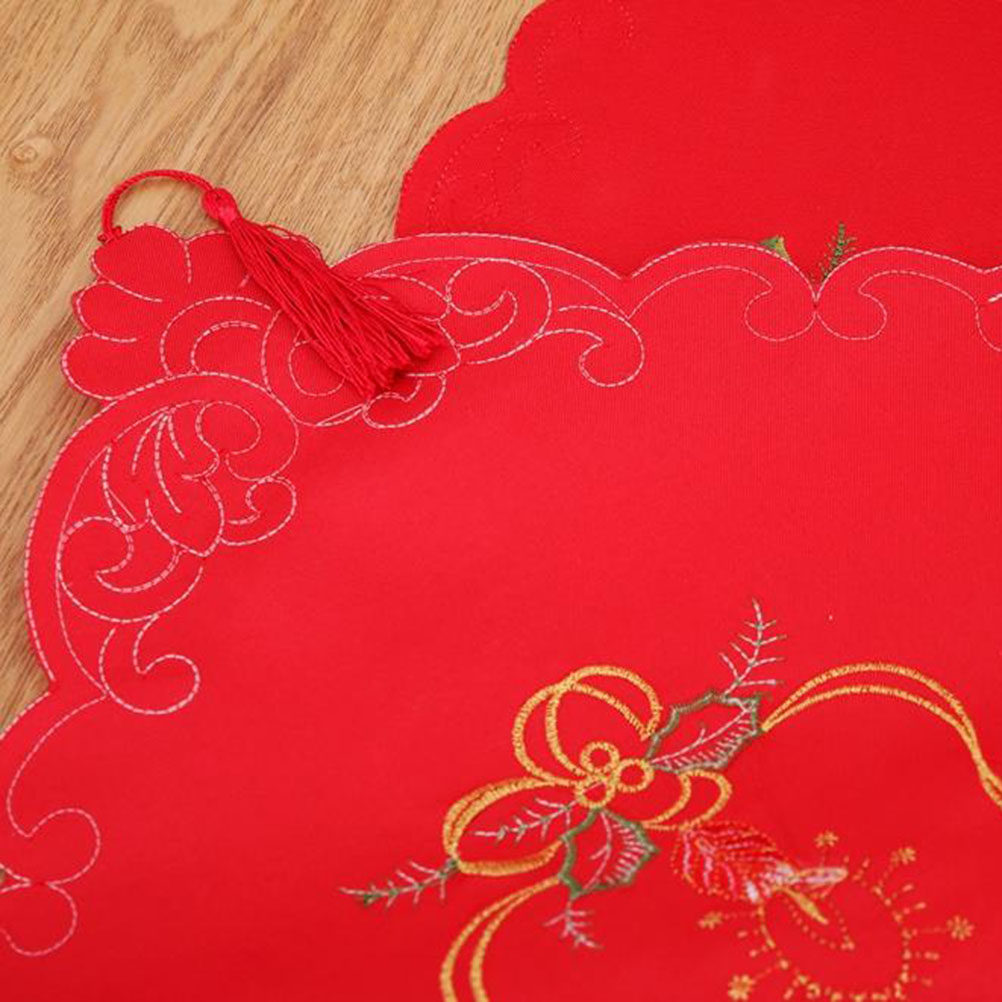 Embroidery Xmas Decorations - Caminho de Mesa Bordado de Natal