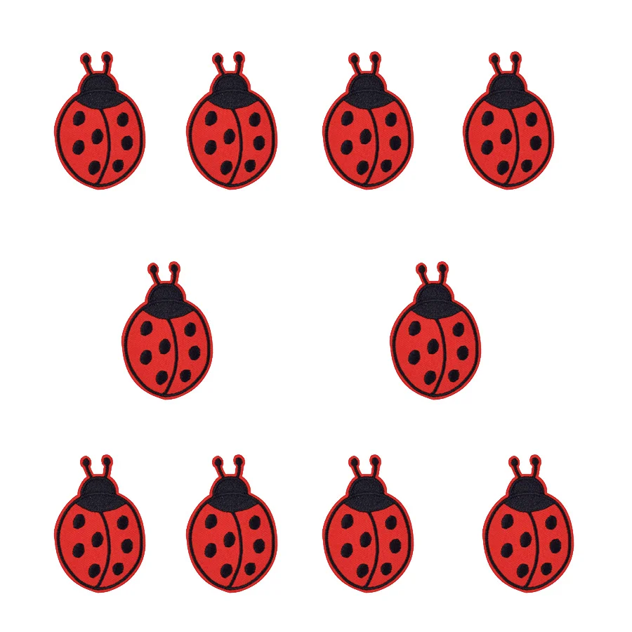Embroidery Lady Bug - Patches para aplique a ferro em