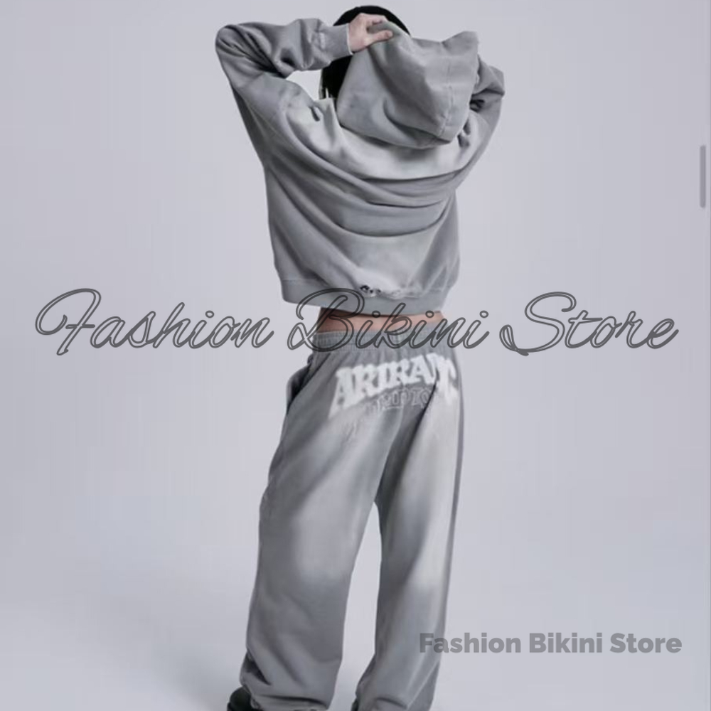 Embroidery Cotton - NOVO Moletom Retro Cinza Lavado com