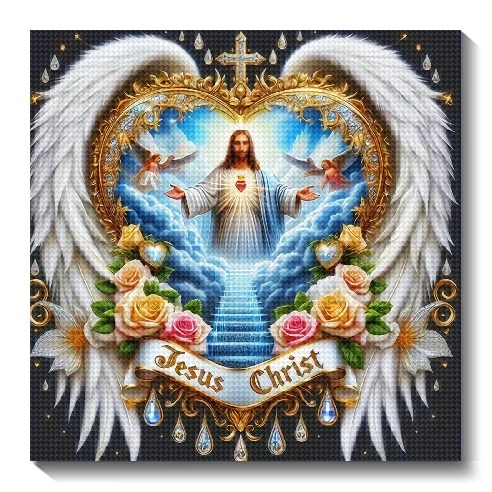 Embroidery Icon - 5d diy pintura diamante retrato jesus