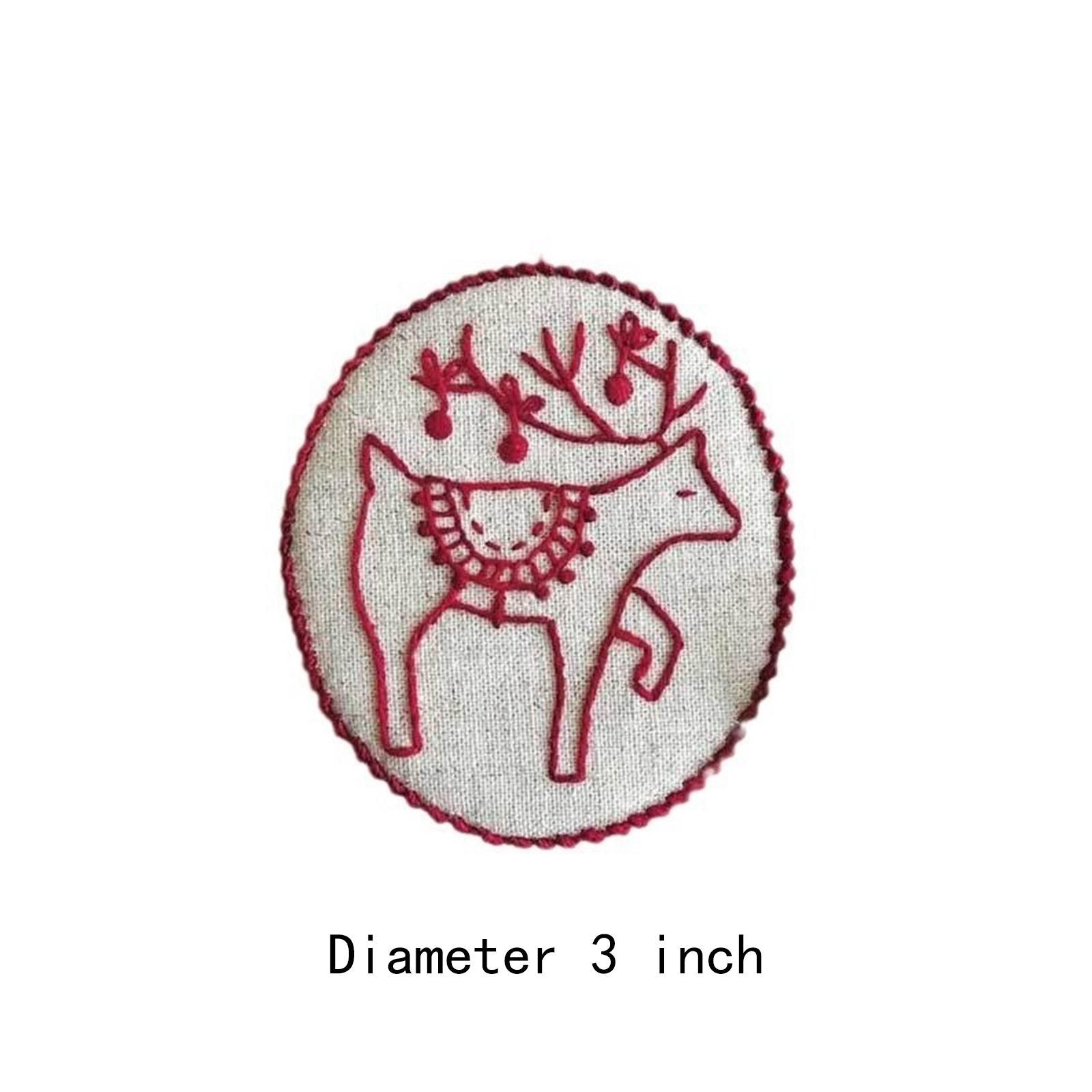Embroidery Xmas Ornaments - Kit de Ornamentos de Natal com