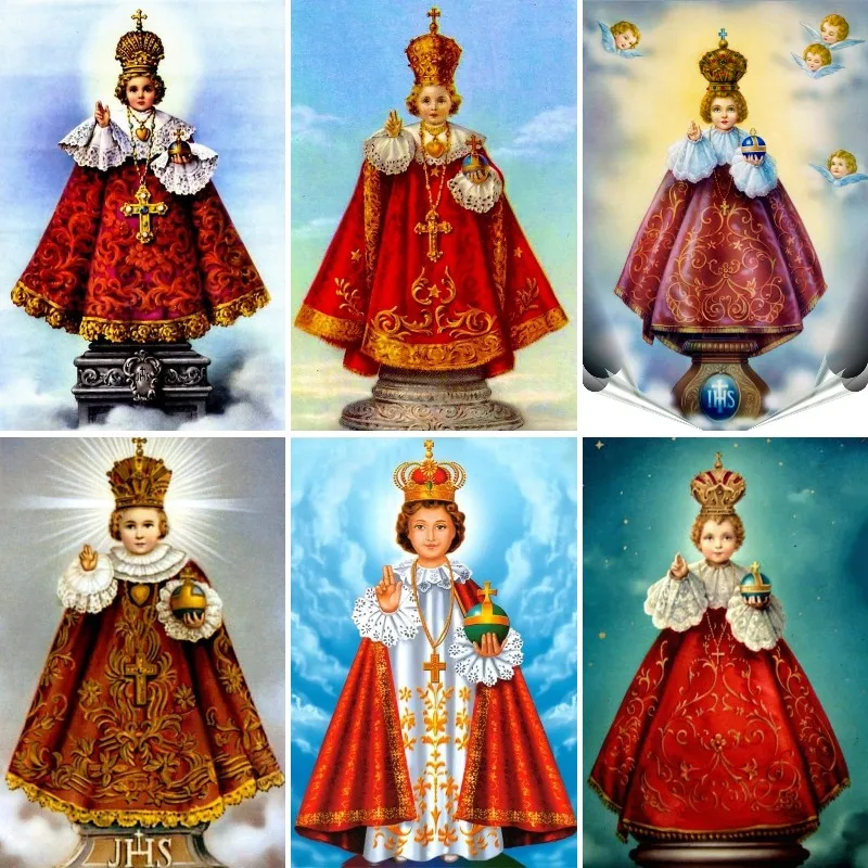 Infantil jesus de praga pintur - Embroidery Icon avaliação e preço