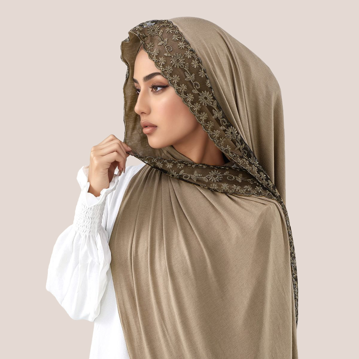 Renda bordado camisa de algodã - Embroidery Cotton avaliação e preço