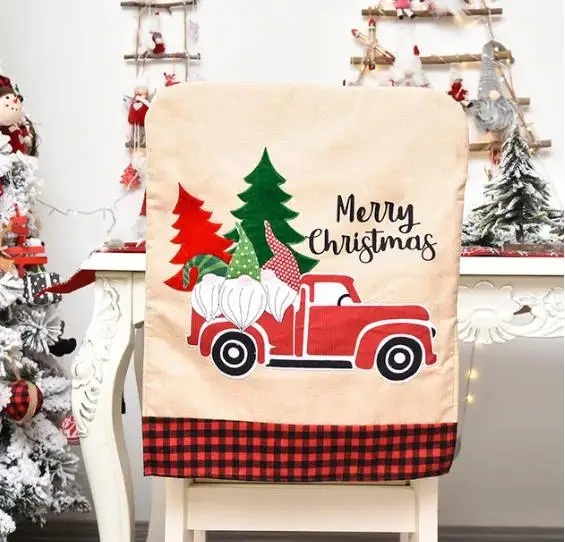 4/6/8 pçs capa de cadeira de n - Embroidery Xmas Decorations avaliação e preço