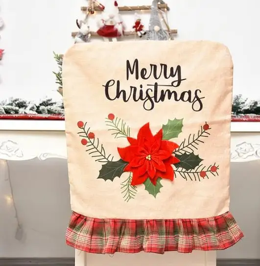 4/6/8 pçs capa de cadeira de n - Embroidery Xmas Decorations avaliação e preço