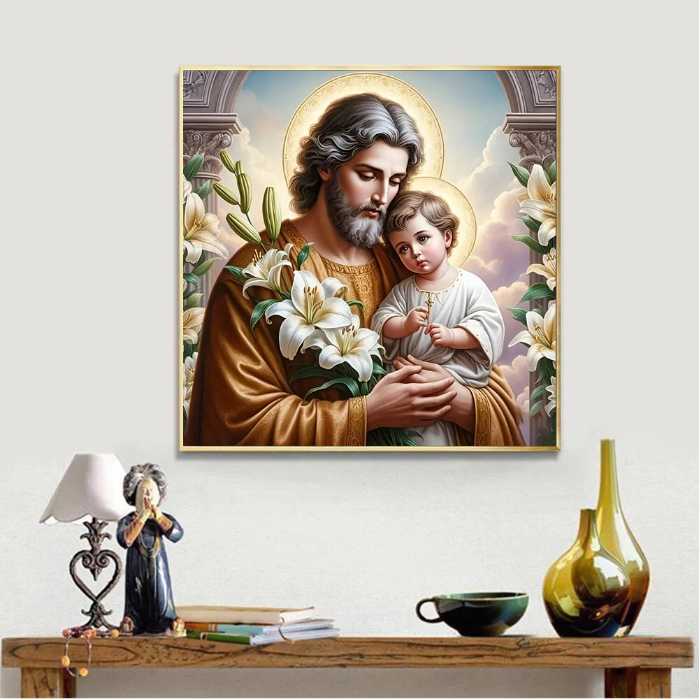 Jesus religião pintura diamant - Embroidery Icon avaliação e preço