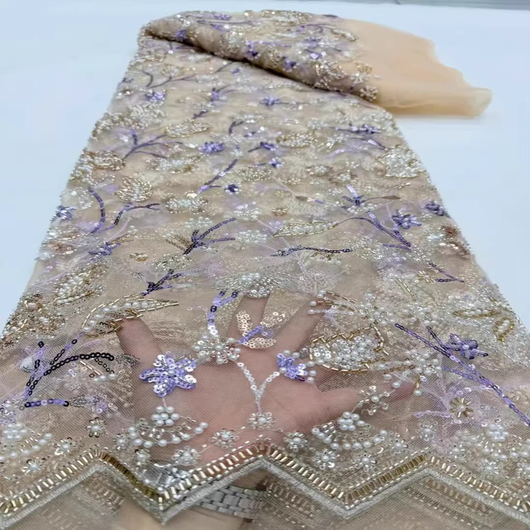Tecido de bordado com lantejou - Embroidery Youtube avaliação e preço