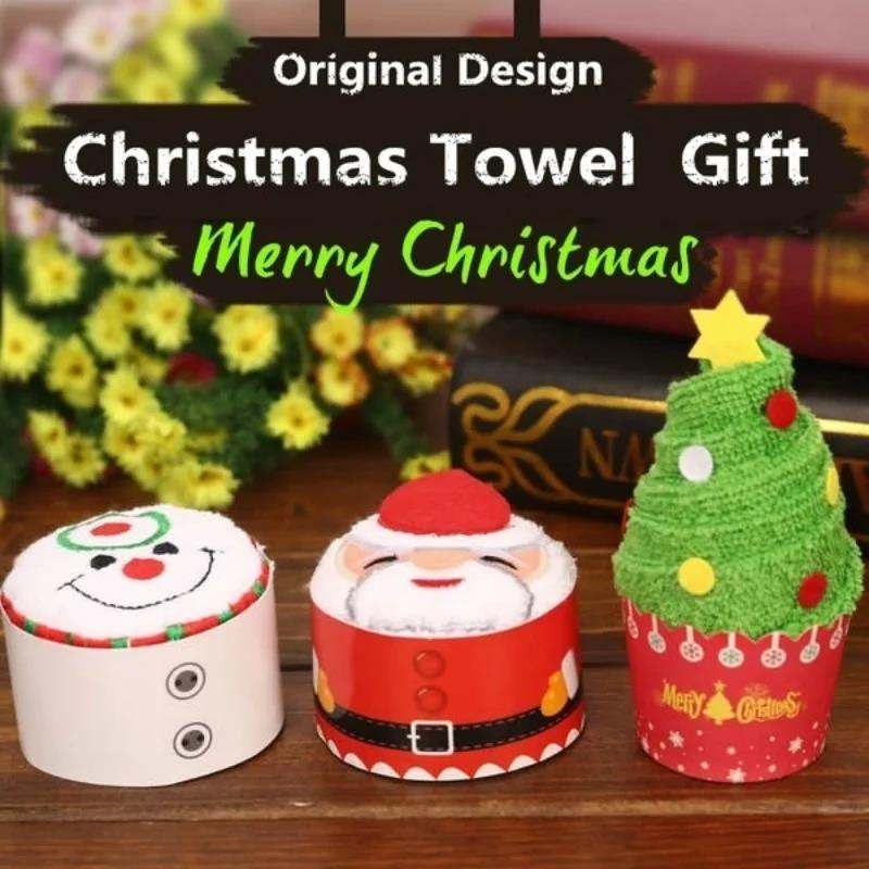 Toalhas de natal 30*30cm bonit - Embroidery Xmas Decorations avaliação e preço