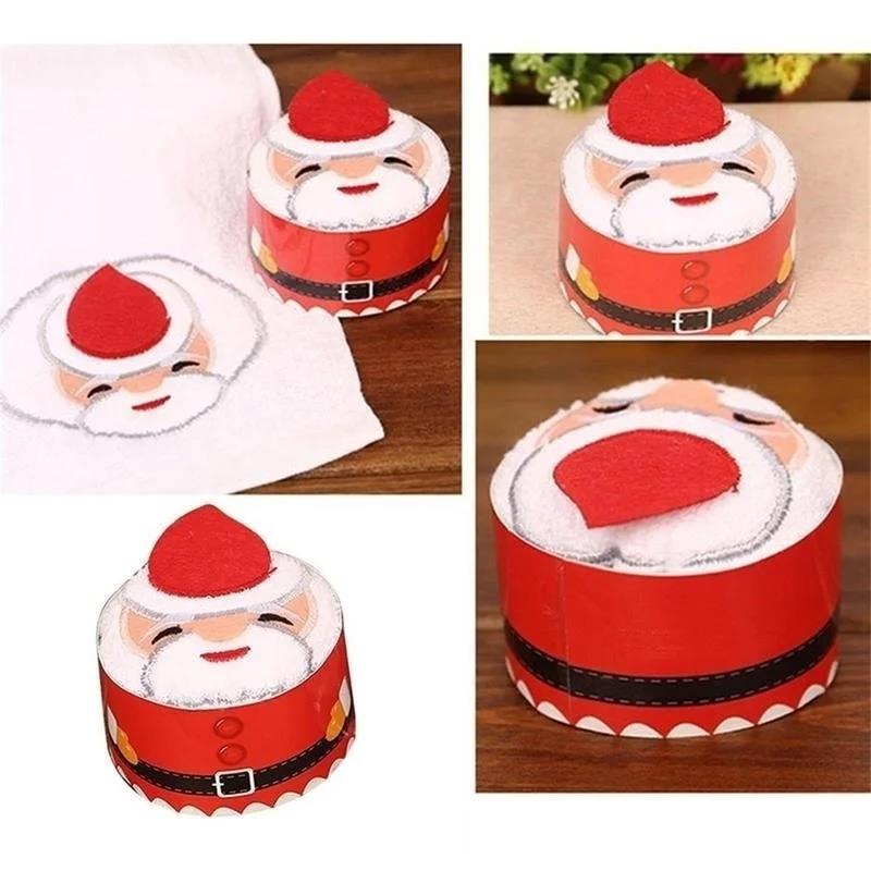 Toalhas de natal 30*30cm bonit - Embroidery Xmas Decorations avaliação e preço