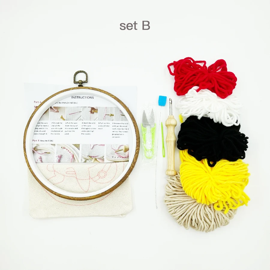 Natal punch agulha bordado kit - Embroidery Xmas Decorations avaliação e preço