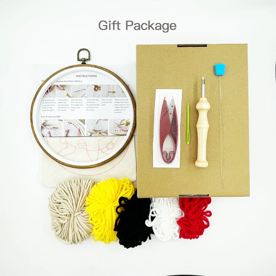 Natal punch agulha bordado kit - Embroidery Xmas Decorations avaliação e preço