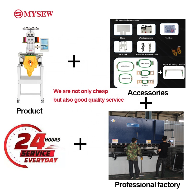 MYSEW MFS800 9 Agulhas Máquina - Embroidery Machine Computerized avaliação e preço