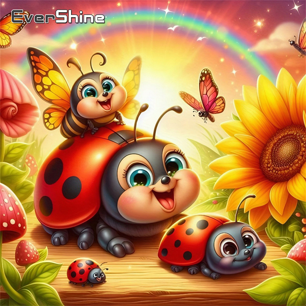 Mosaico de Diamante Evershine, - Embroidery Lady Bug avaliação e preço