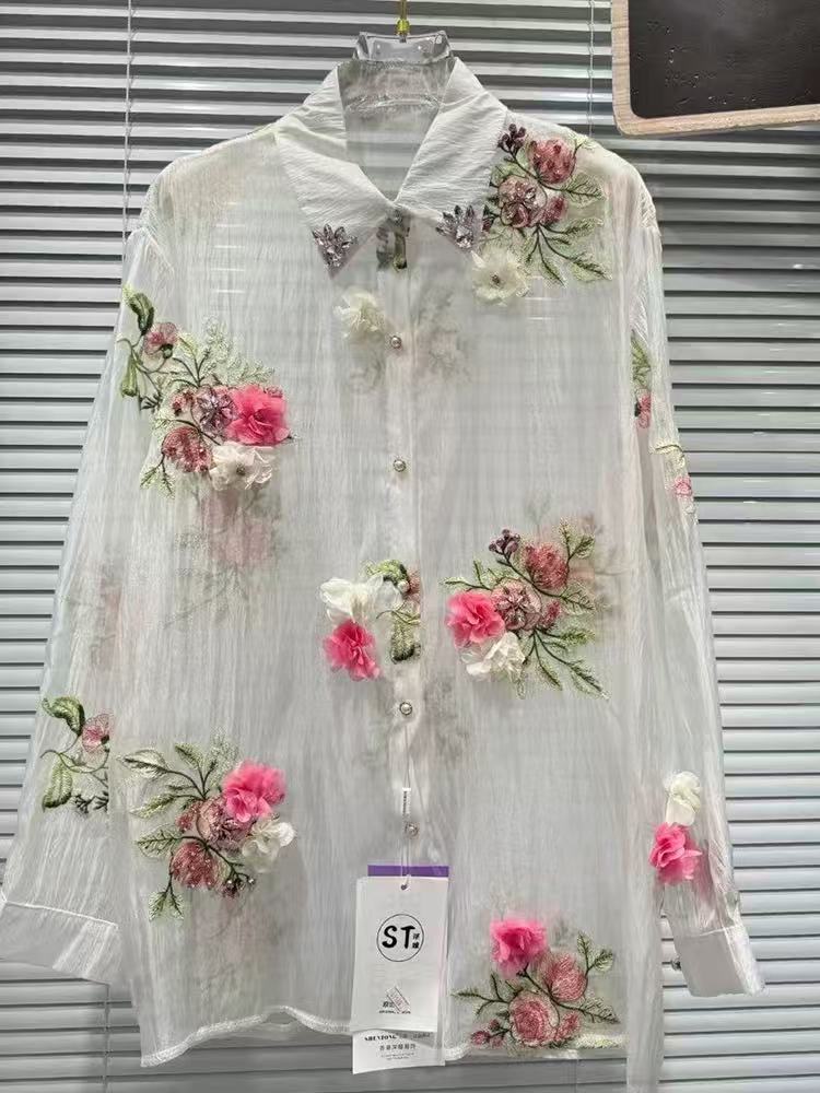 Estilo de luxo flores bordado  - Embroidery Daisy avaliação e preço