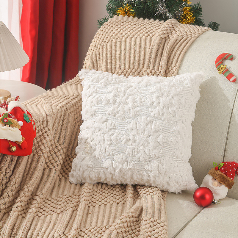 45x45cm natal floco de neve bo - Embroidery Xmas Decorations avaliação e preço
