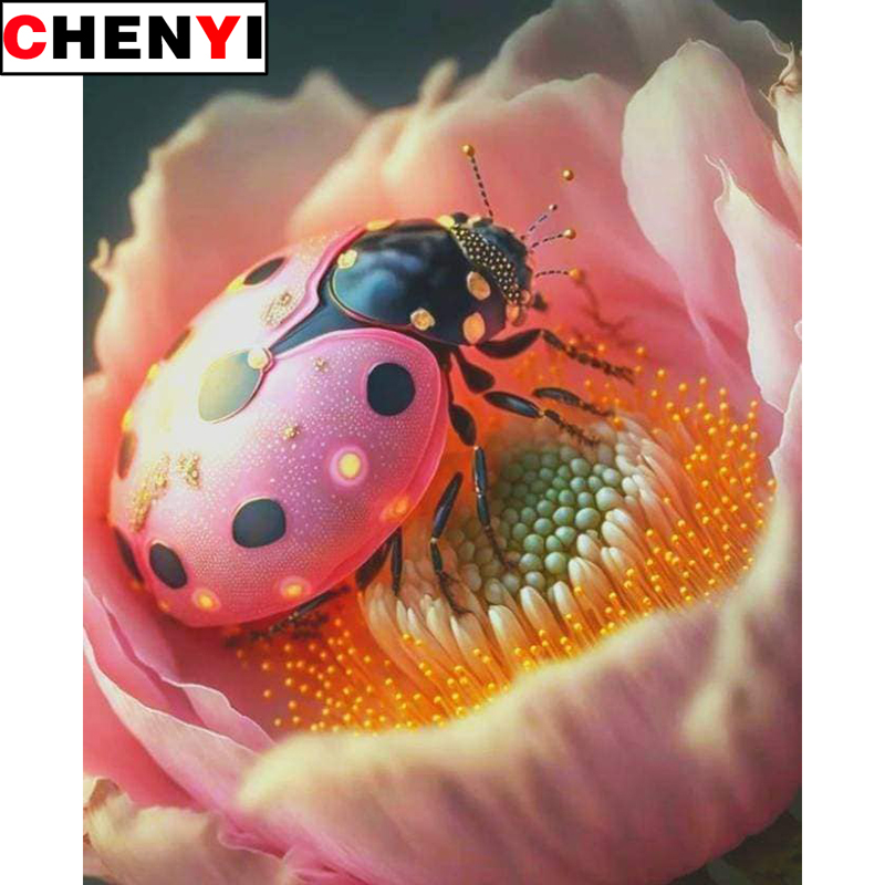 5D Diamante Pintura Full Drill - Embroidery Lady Bug avaliação e preço