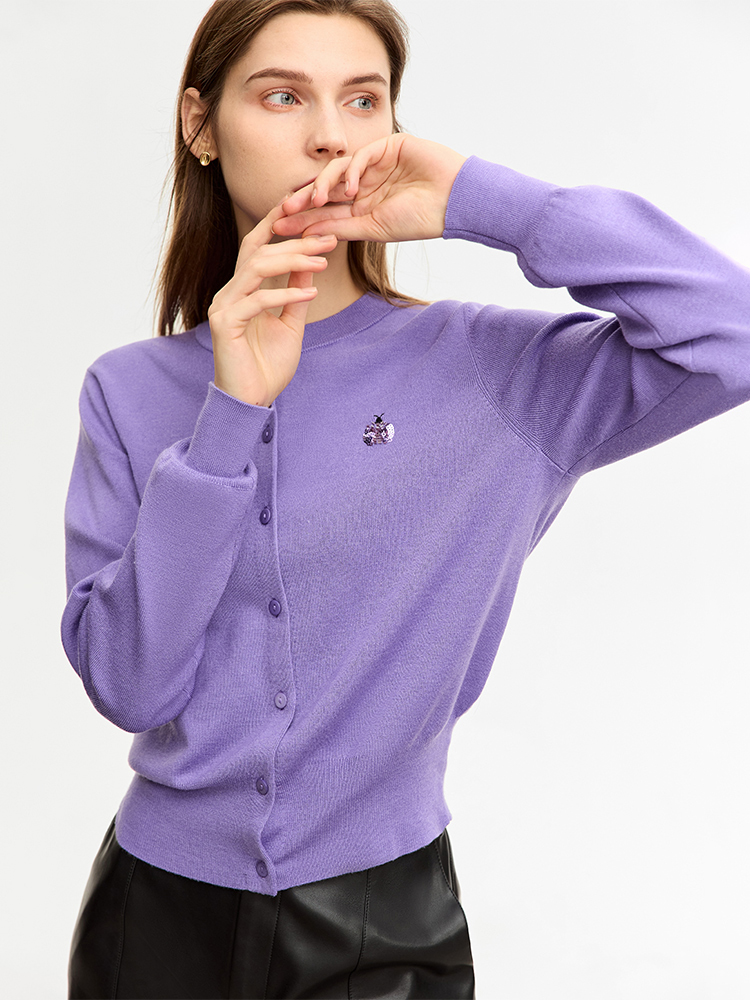 Suéter Minimalista de Lã AMII  - Embroidery Lady Bug avaliação e preço