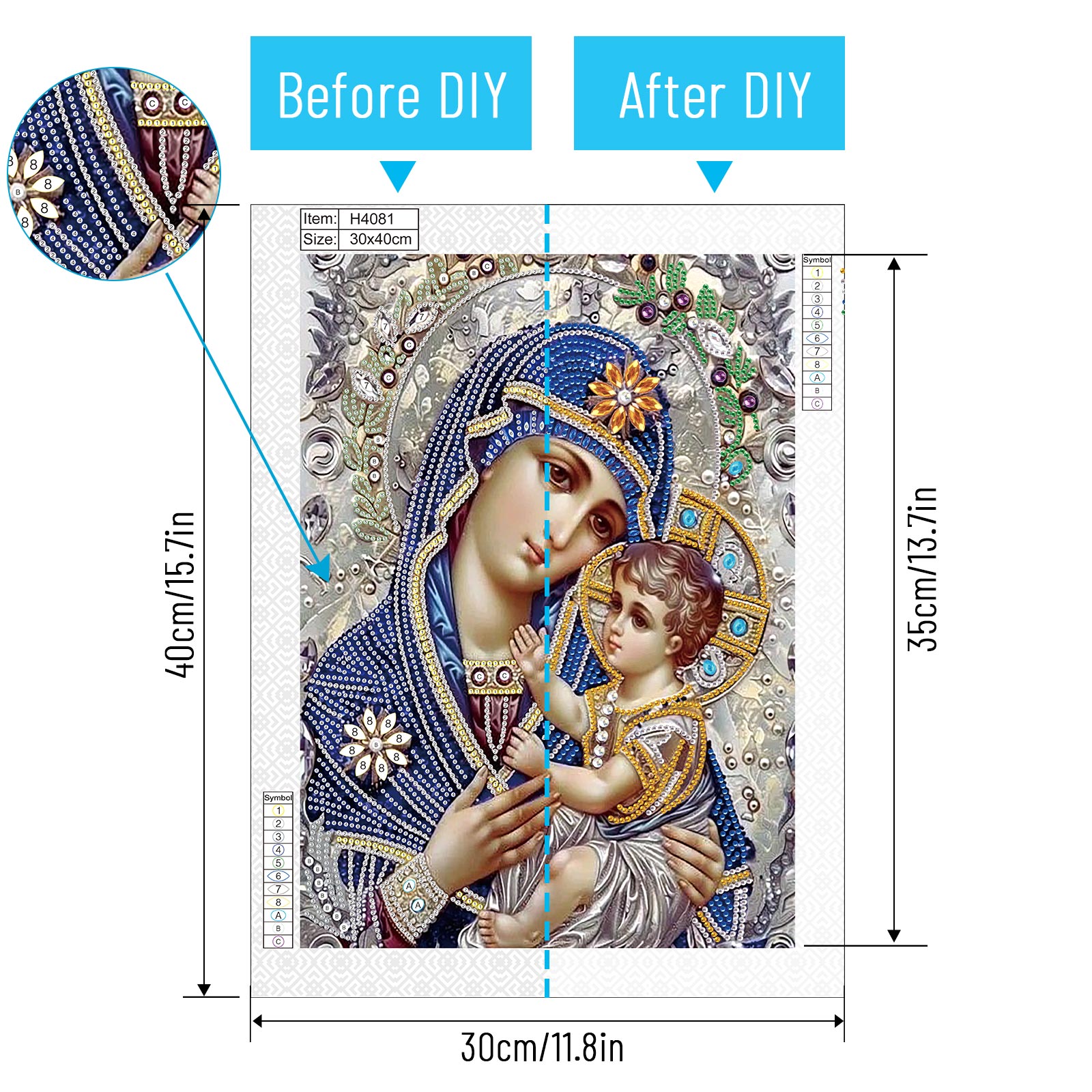 Kit de pintura de arte diamant - Embroidery Icon avaliação e preço