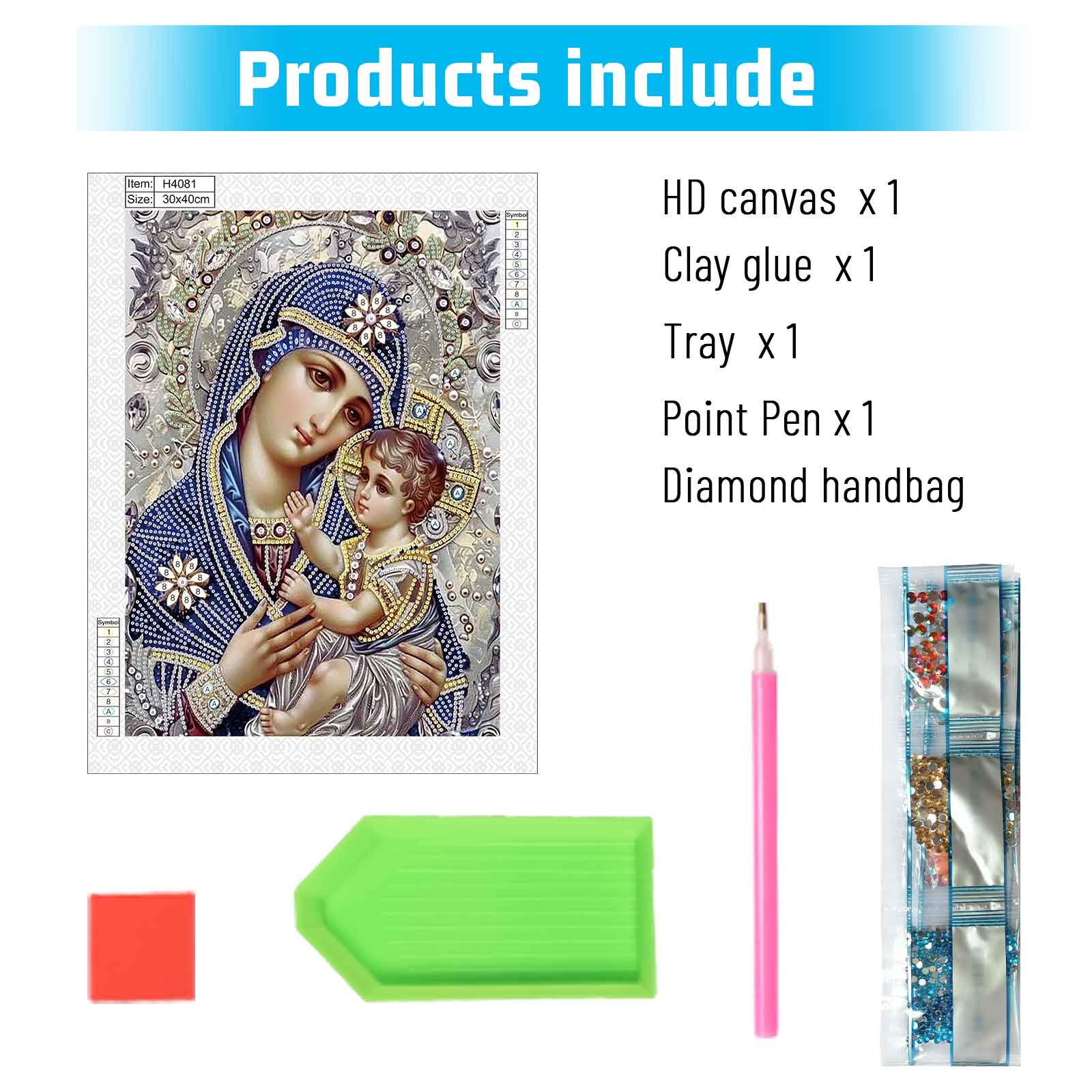 Kit de pintura de arte diamant - Embroidery Icon avaliação e preço