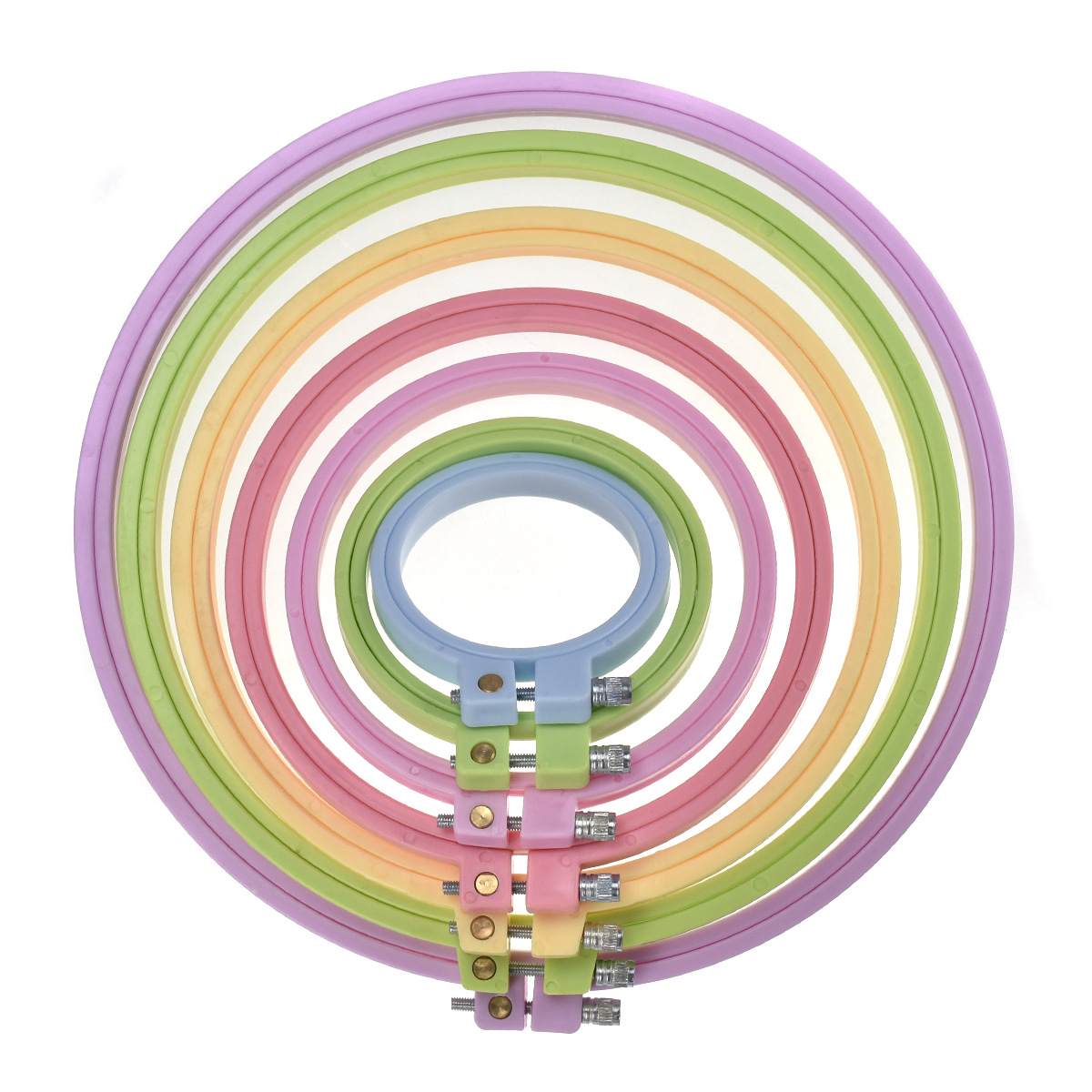 1/7 peças 7-25cm Bastidor de B - Embroidery Hoop avaliação e preço