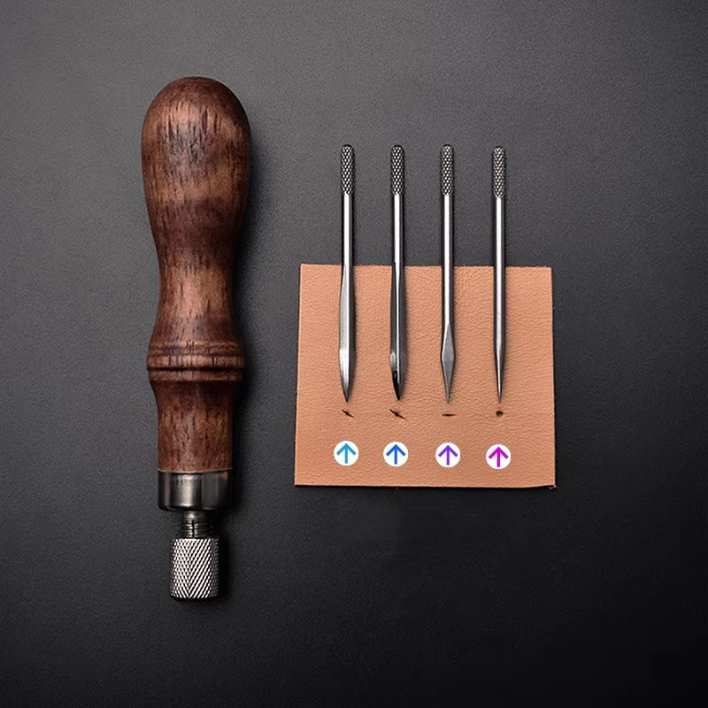 Conjunto de Furadores de Couro - Punch Needle Handle avaliação e preço