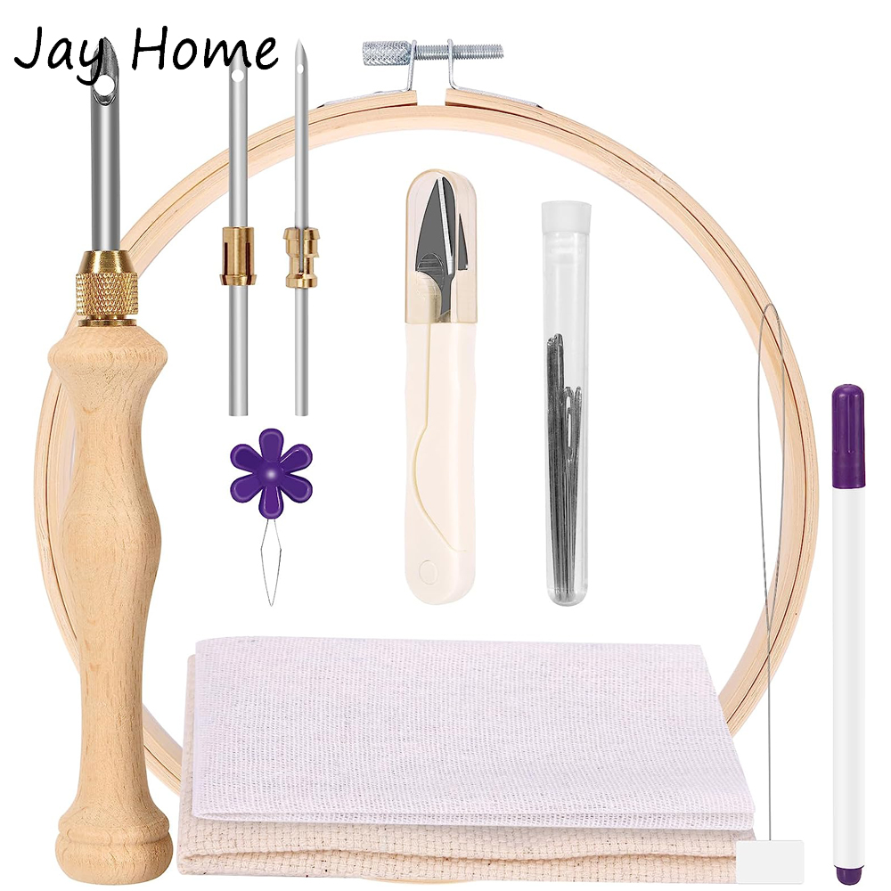 Kit inicial de agulha de perfu - Punch Needle Handle avaliação e preço