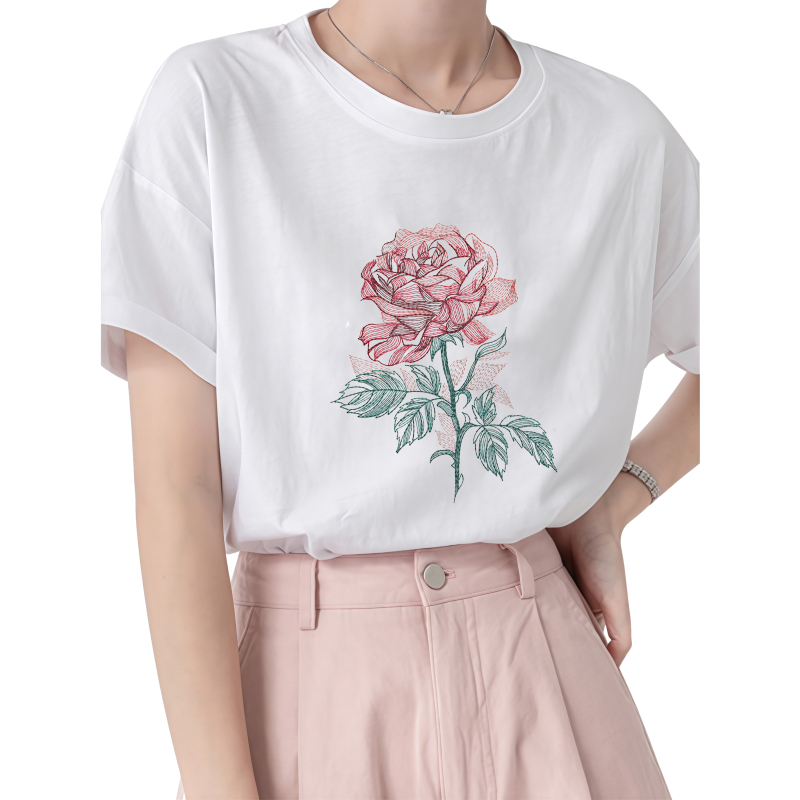 22cm rosa transferência de cal - Embroidery Effect Canva avaliação e preço
