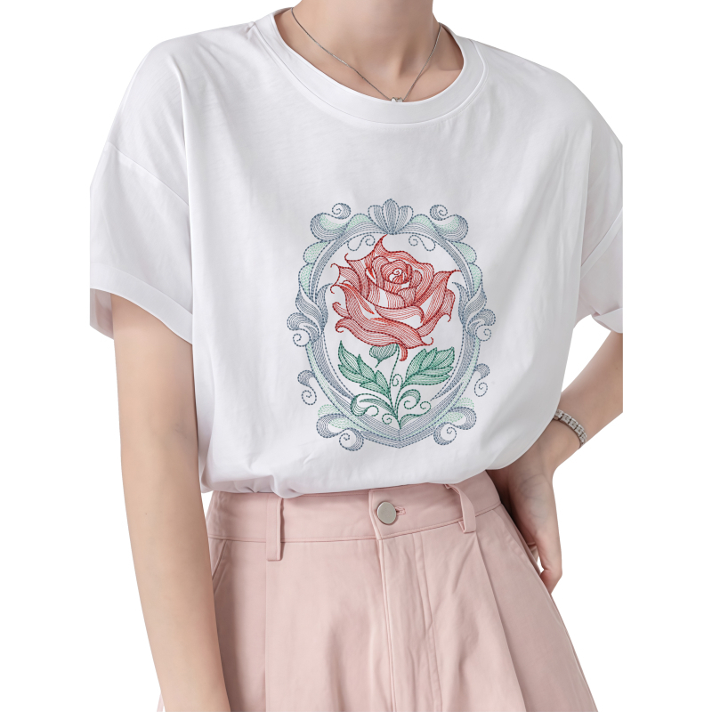 22cm rosa transferência de cal - Embroidery Effect Canva avaliação e preço