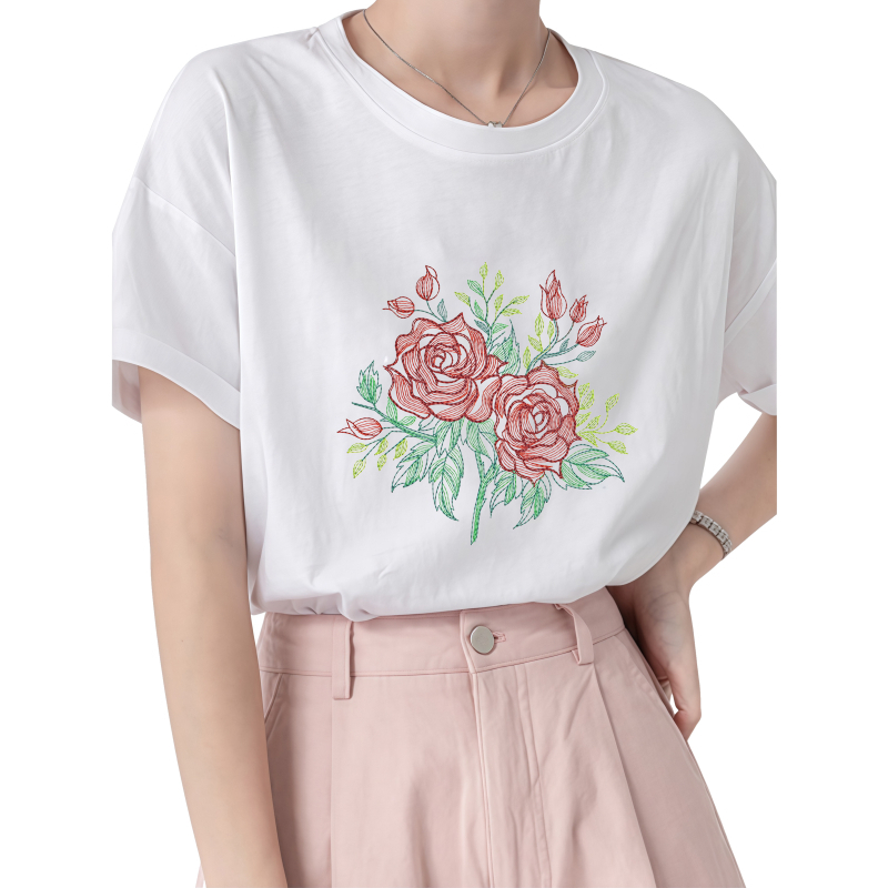22cm rosa transferência de cal - Embroidery Effect Canva avaliação e preço