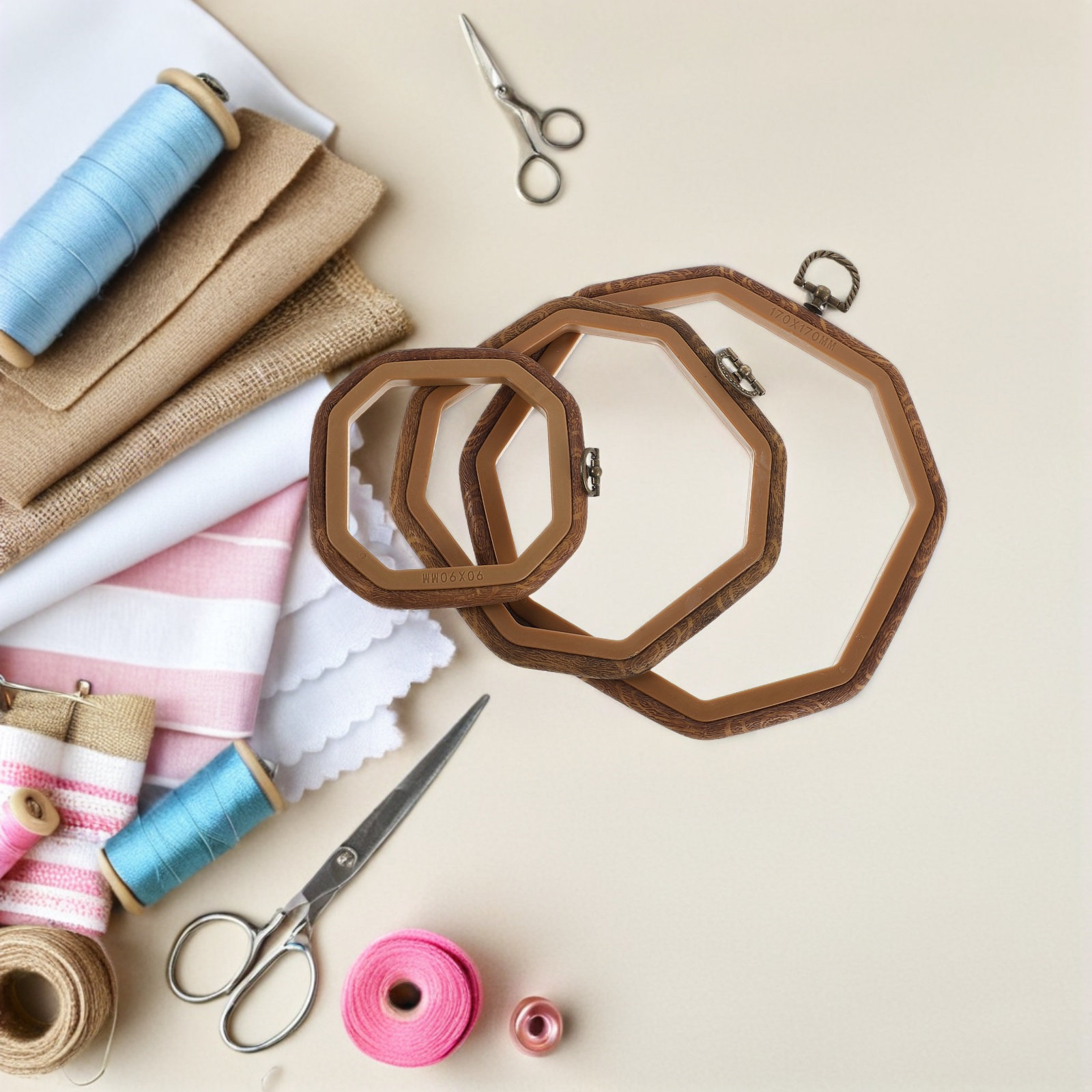 Conjunto de 6 Peças de Bastido - Embroidery Hoop avaliação e preço
