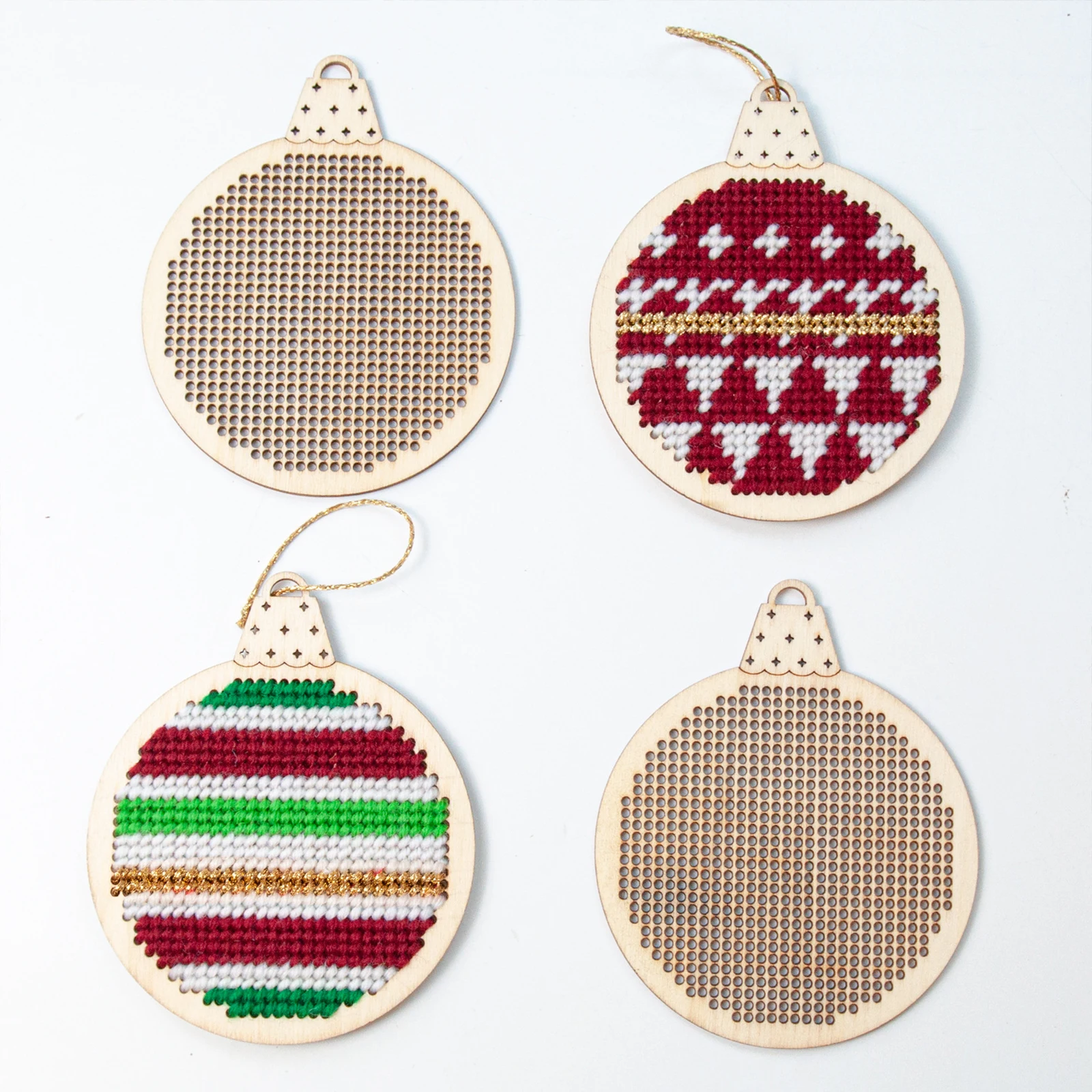 12 Peças de Pingentes de Madei - Embroidery Xmas Decorations avaliação e preço