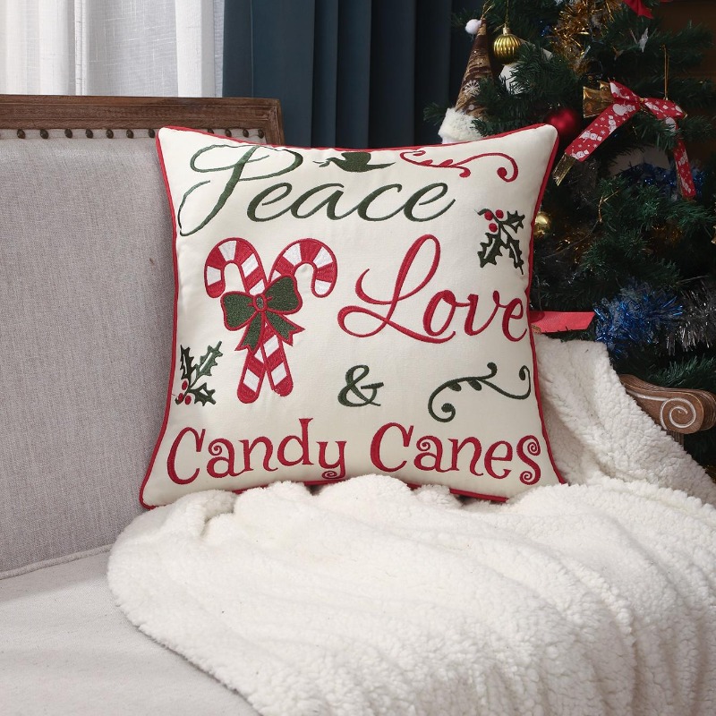 Capa de Almofada de Natal com  - Embroidery Xmas Decorations avaliação e preço