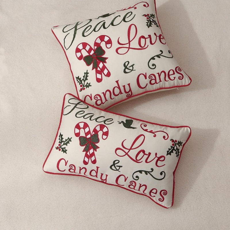 Capa de Almofada de Natal com  - Embroidery Xmas Decorations avaliação e preço