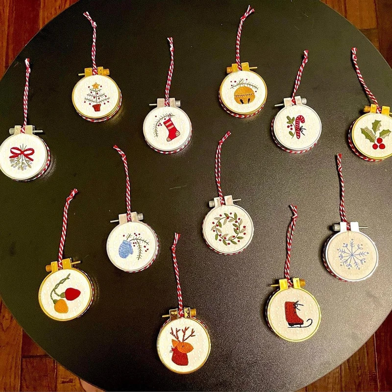 Kit de Bordado de Natal DIY, C - Embroidery Xmas Ornaments avaliação e preço