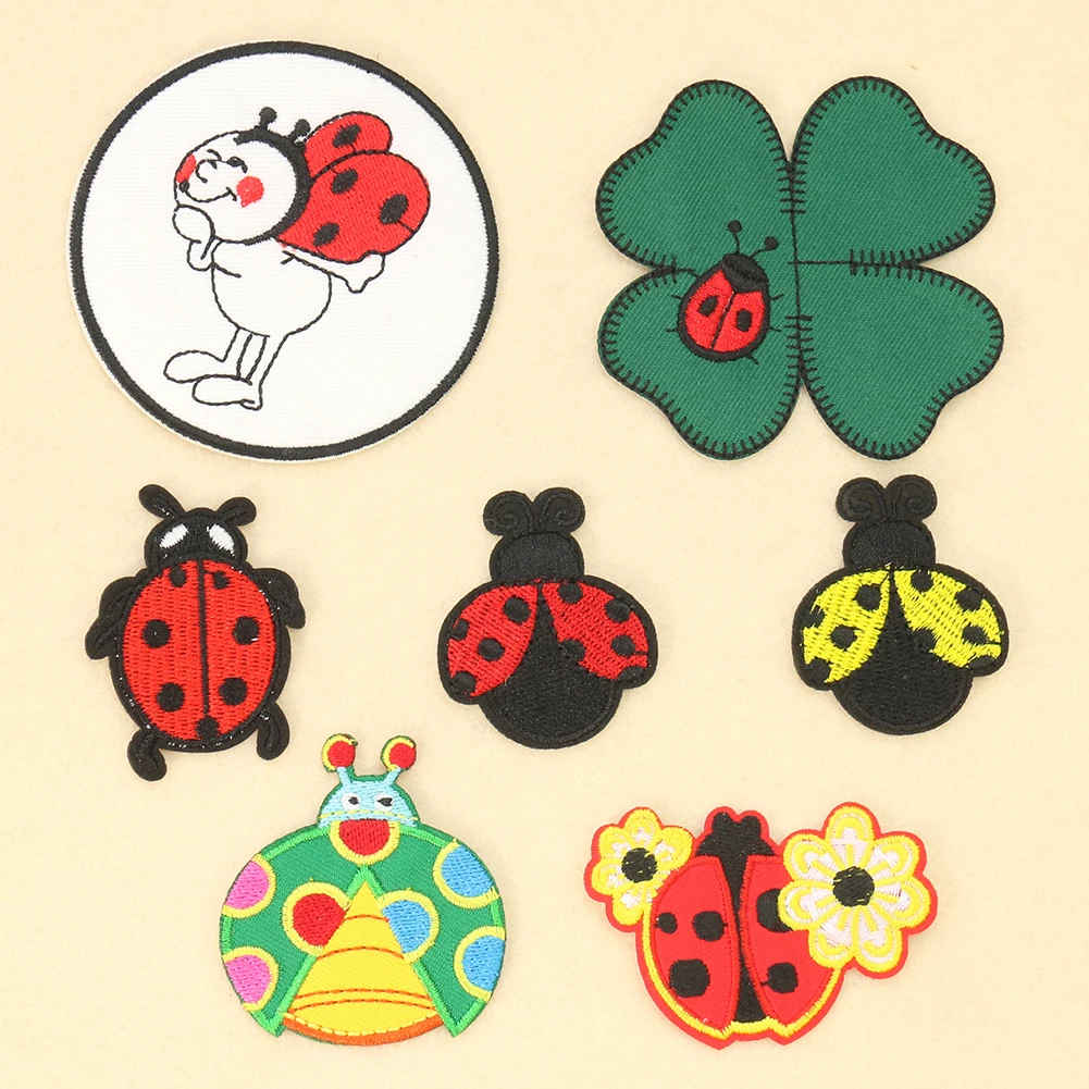 Cartoon Ladybug Decalques Bord - Embroidery Lady Bug avaliação e preço