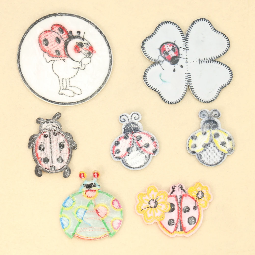 Cartoon Ladybug Decalques Bord - Embroidery Lady Bug avaliação e preço