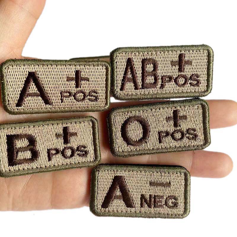4PCS/A B AB O POS-NEG Emblemas - Embroidery Fonts avaliação e preço