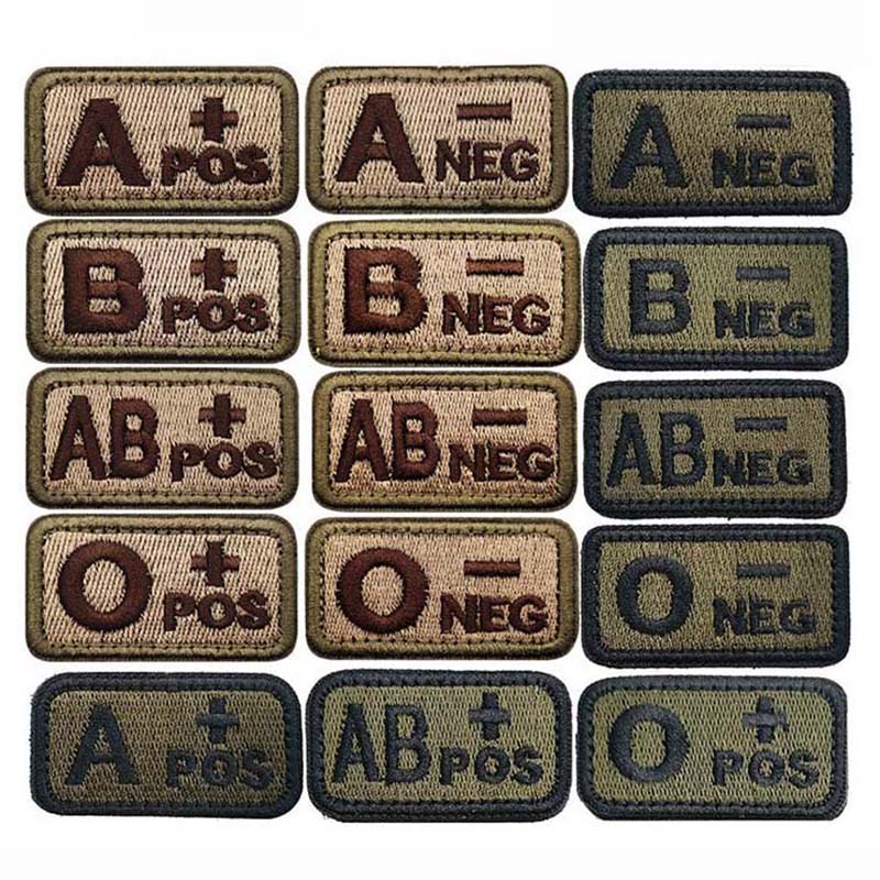 4PCS/A B AB O POS-NEG Emblemas - Embroidery Fonts avaliação e preço