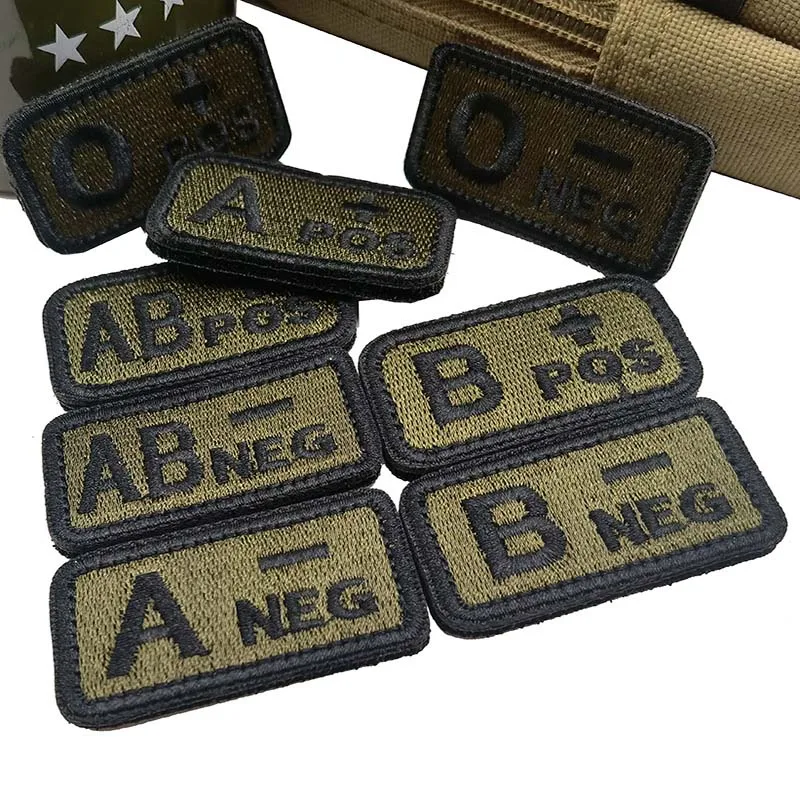 2.5*5cm, a b ab o POS-NEG tipo - Embroidery Fonts avaliação e preço