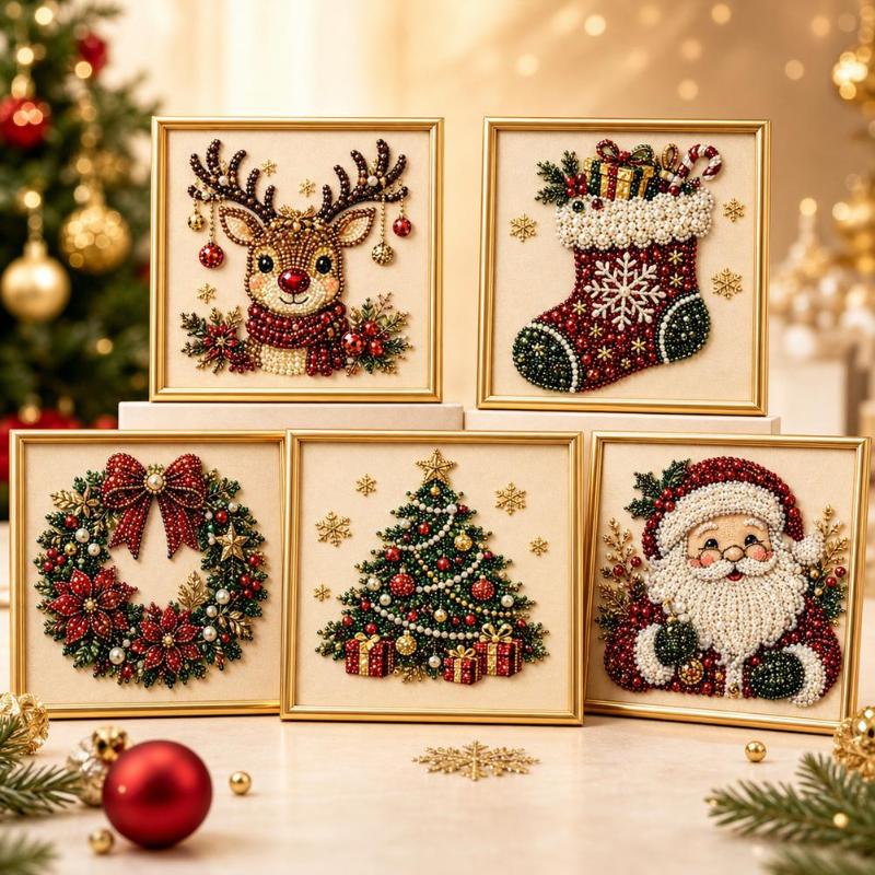 Kit de Bordado com Pérolas DIY - Embroidery Xmas Ornaments avaliação e preço