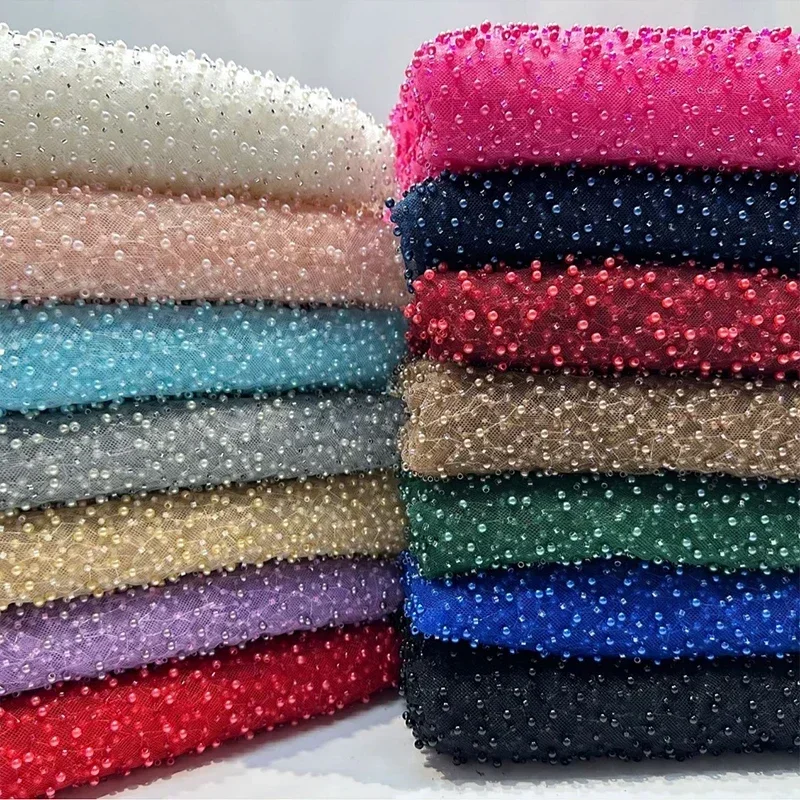 1 jarda tecido de malha pérola - Embroidery Youtube avaliação e preço
