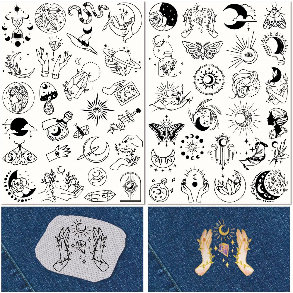 51 pçs boho lua solúvel em águ - Embroidery Water avaliação e preço