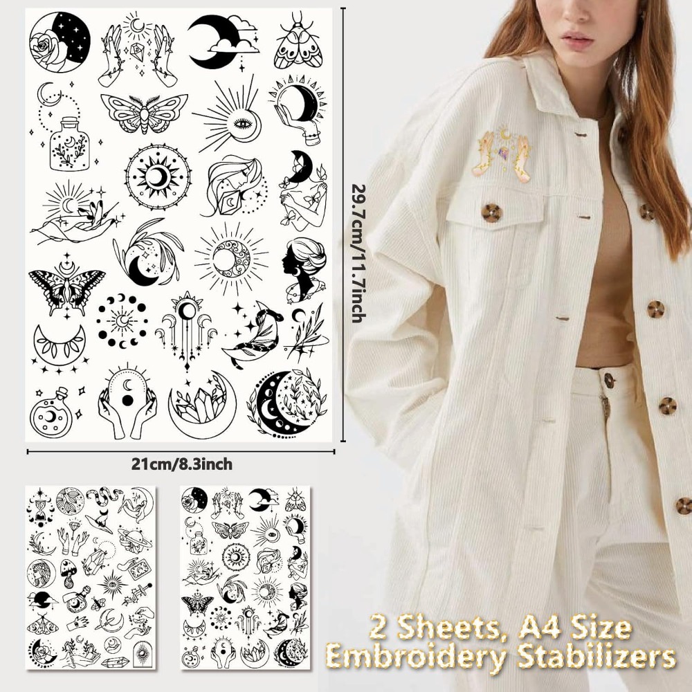51 pçs boho lua solúvel em águ - Embroidery Water avaliação e preço
